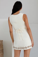 Quiet Dreamer Mini Dress Cream