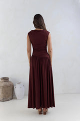 Soluna Maxi Dress Brown