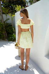 Warm Wishes Mini Dress Yellow