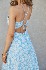 Tropicana Maxi Dress Blue