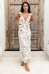 In Wonderland Maxi Dress Brown