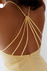 She's Captivating Midi Dress Yellow