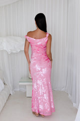 Many Mornings Maxi Dress Pink