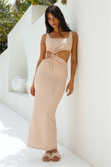 Movie Theatre Maxi Dress Beige