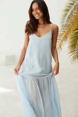 Island Rhythm Maxi Dress Blue