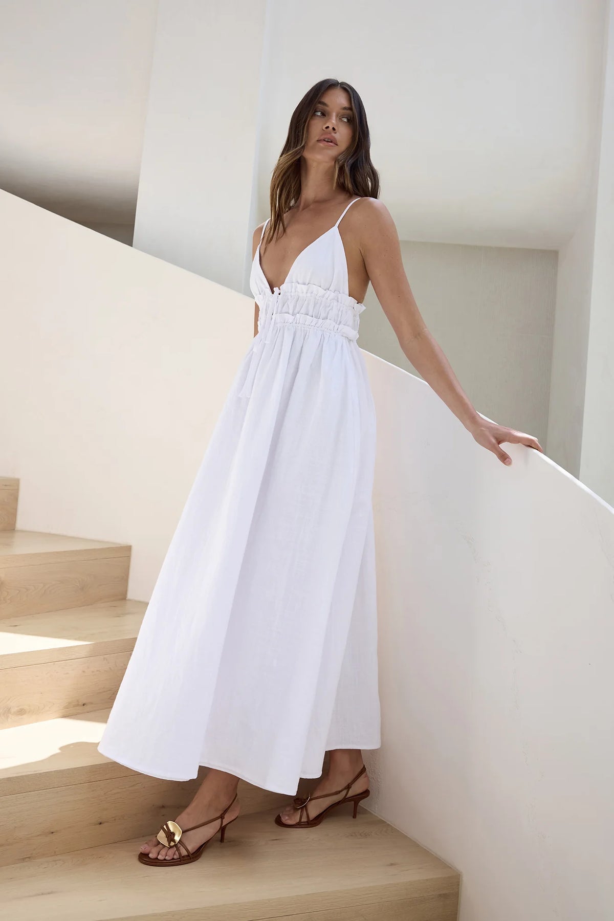 Thinking Of Love Maxi Dress White