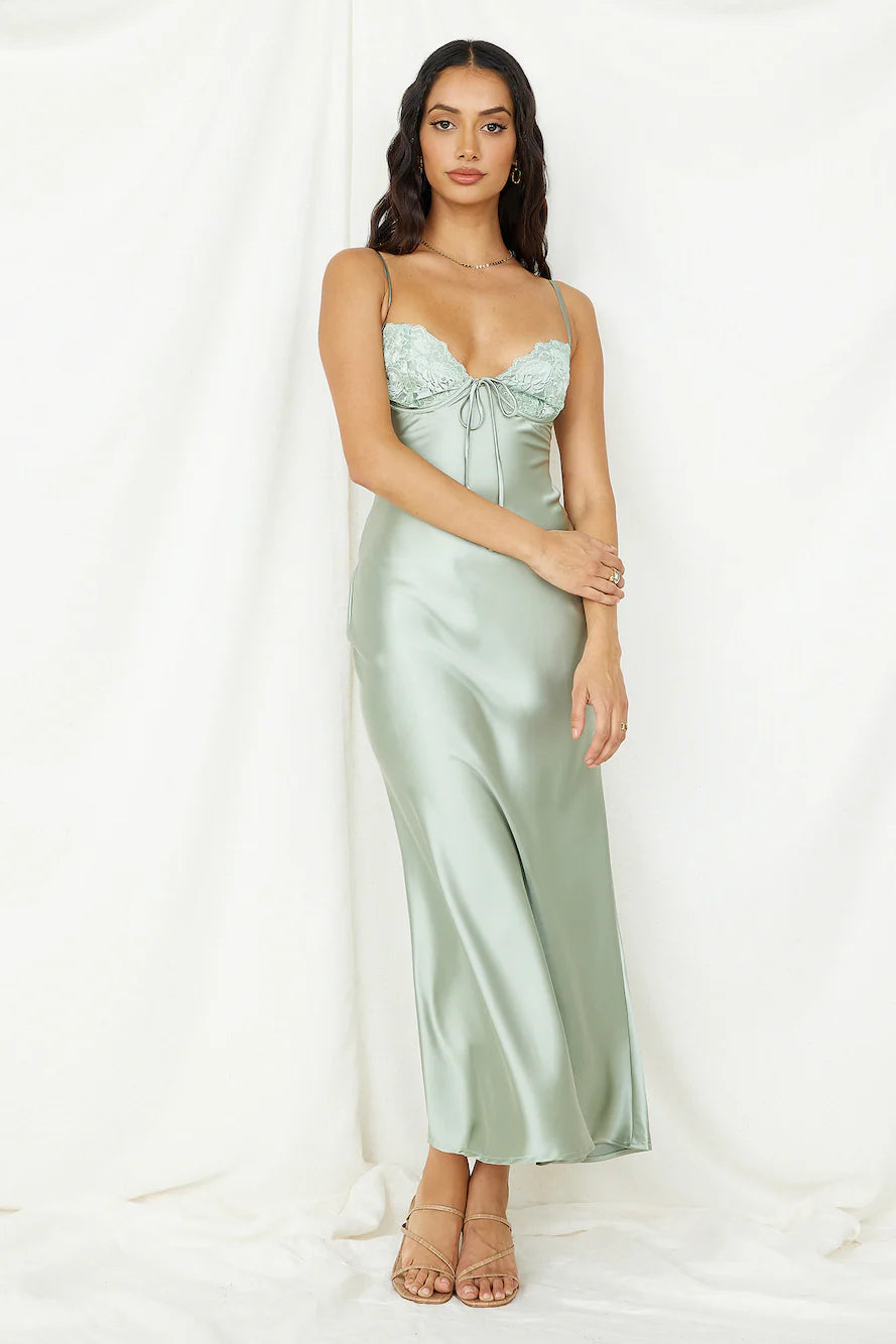 Destination Wedding Midi Dress Khaki