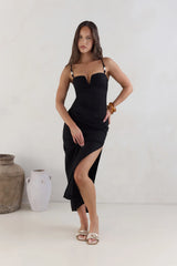 Marianna Midi Dress Black