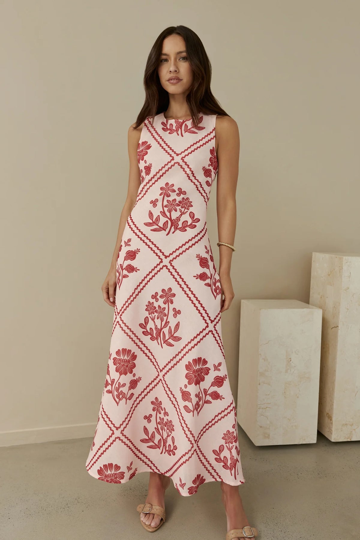 Haute Horizons Maxi Dress Pink
