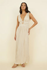 Jupiter Calling Maxi Dress Beige