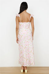 Fall Into Place Maxi Dress Pink