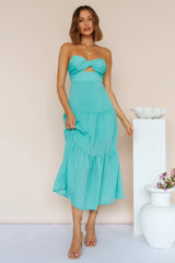 Free Falling Maxi Dress Green