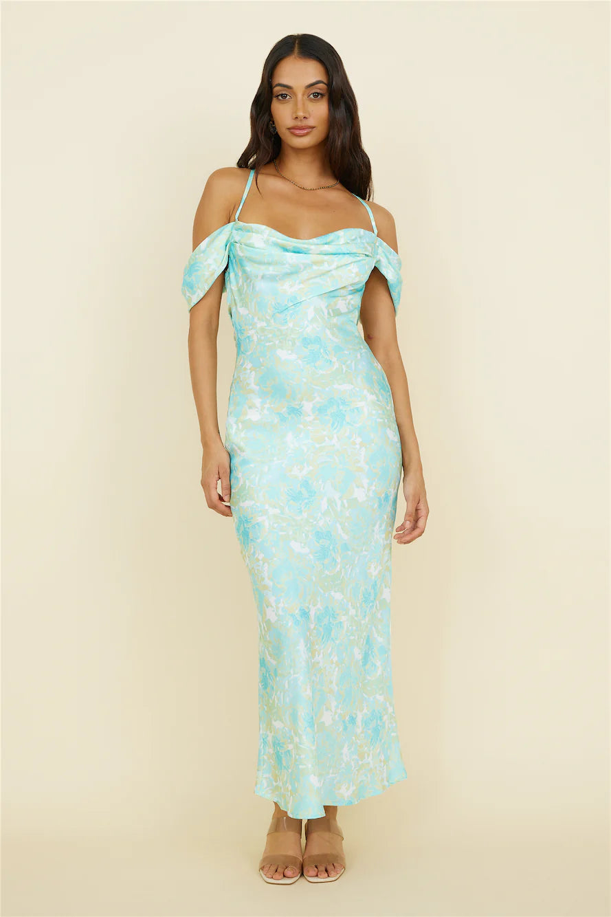 Busy Dancing Maxi Dress Green