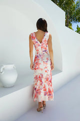 Sun-kissed Charm Floral Maxi Dress
