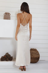 Having You Maxi Dress Champagne