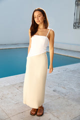 Brunch Date Midi Dress Beige