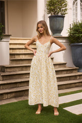Painted Skies Maxi Dress Yellow
