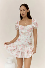 Flora’s Dream Mini Dress White