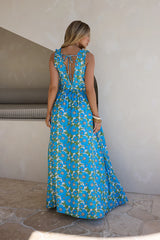 Sunny Allure Maxi Dress Blue