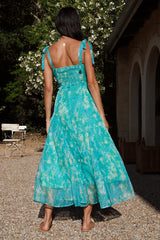 Lovers Dance Midi Dress Green