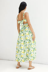 Under The Lemon Tree Midi Dress Print