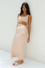 Movie Theatre Maxi Dress Beige