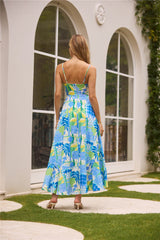 Coastal Paradise Midi Dress Print