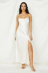 People Watching Maxi Dress Champagne