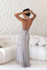 Tidal Wave Maxi Dress Brown