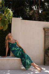 RUNAWAY THE LABEL Benito Maxi Dress Calista Green