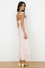Fall Into Place Maxi Dress Pink