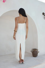 Moonlit Dance Maxi Dress White