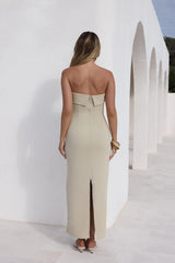 Sunny Daze Strapless Maxi Dress Pistachio