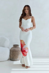 Holding On Tight Maxi Dress Cream