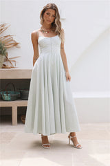 Rising Moon Maxi Dress Green