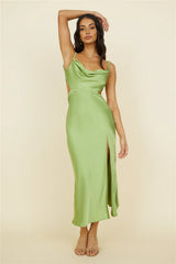 Simply Karma Midi Dress Green
