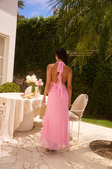 Makes Me Blush Midi Dress Pink