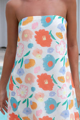 Elior Strapless Maxi Dress Print