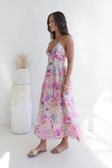 Tides Of Colour Midi Dress Print