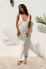 Tuning In Maxi Dress White