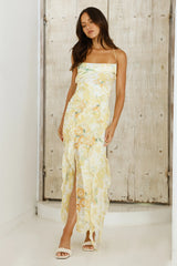 Poetic Charm Midi Dress Yellow