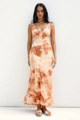 Seafoam Dreams Maxi Dress Orange