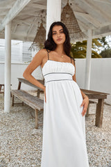 Across The River Maxi Dress White