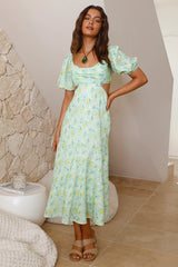 Back From Florence Maxi Dress Green