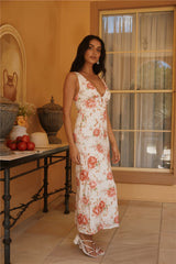 Fleeting Moments Floral Mini Dress Red