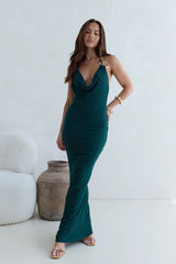 Vibe Setter Halter Maxi Dress Green