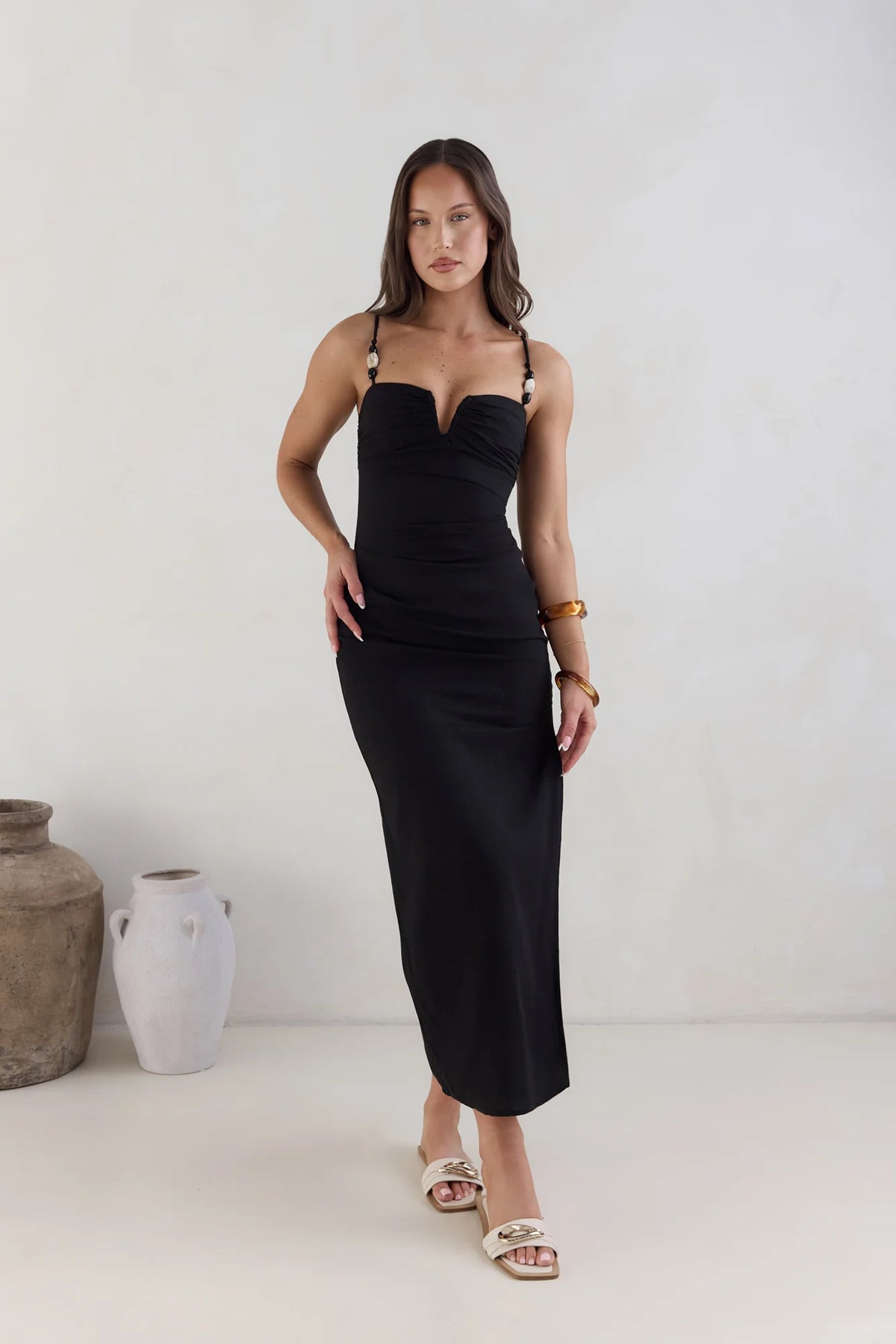 Marianna Midi Dress Black