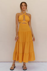 Morning Dew Maxi Dress Orange
