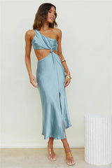 Evening Stars Midi Dress Light Blue