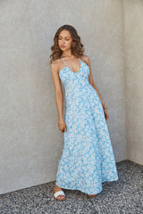 Tropicana Maxi Dress Blue